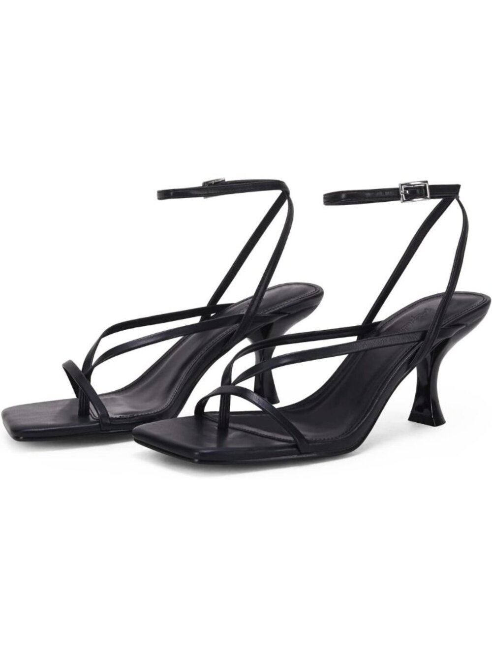 Lace-Up Heeled Sandals for Women - Strappy High Heels & Square Flip Flops for